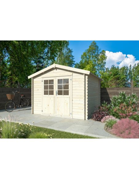 WHITE WOOD - Abri de jardin Valence II 7.3 m² - 28 mm