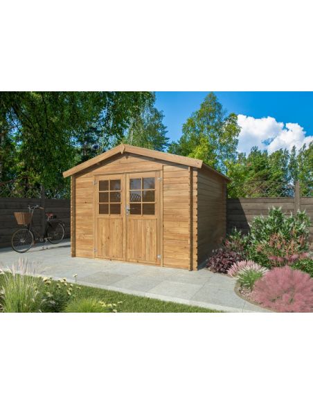 WHITE WOOD - Abri de jardin Valence II 7.3 m² - 28 mm