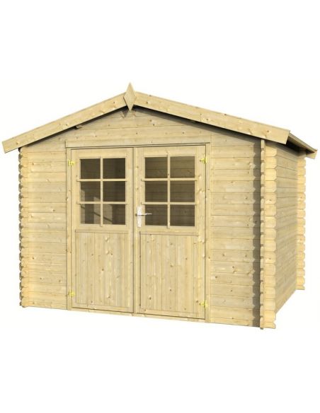 WHITE WOOD - Abri de jardin Valence II 7.3 m² - 28 mm