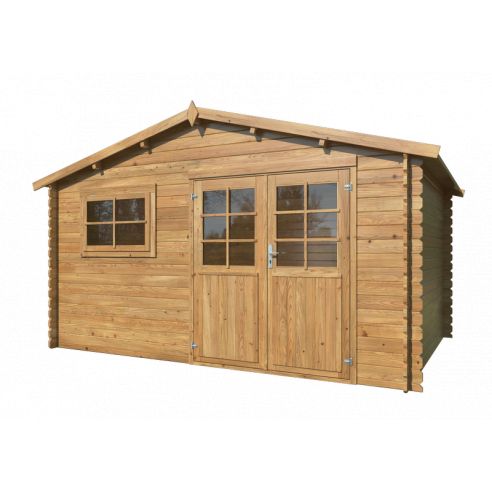 WHITE WOOD - Abri de jardin Bruges I 10.8 m² - 28 mm