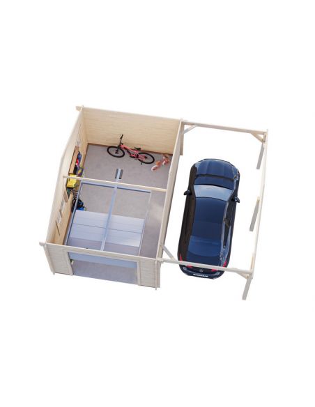 PALMAKO - Garage Roger 19 m² + 16.2 - Porte sectionnelle - 44 mm