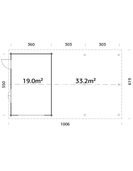 PALMAKO - Garage Roger 19 + 33.2 m² - 44 mm