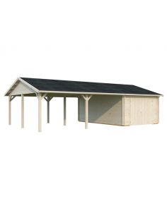 PALMAKO - Garage Roger 19 + 33.2 m² - Porte bois - 44 mm