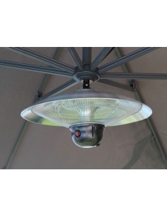 Chauffage pour parasol déporté avec lampe LED - Proloisirs