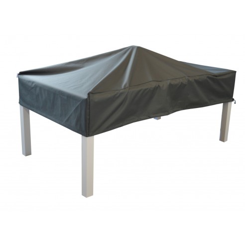 Housse de table de jardin 220 x 110 cm - Polyester grise