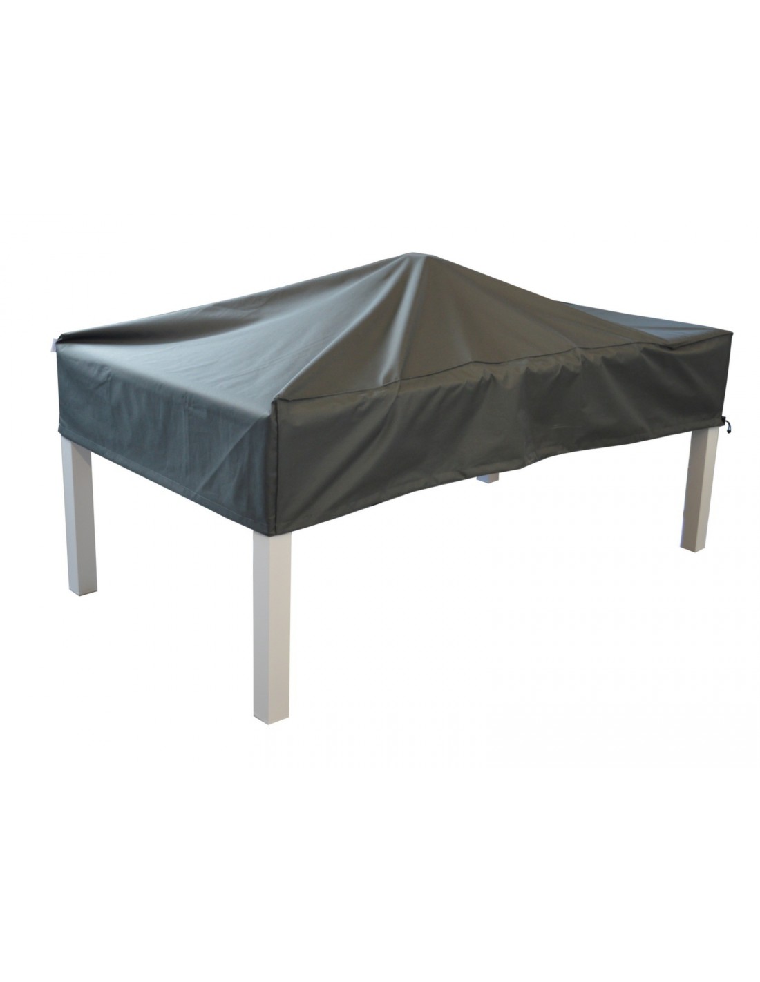 Housse pour table de jardin en polyester anthracite - 260x100x50 cm