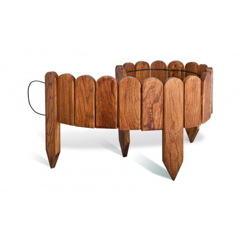 Bordure pleine en chêne 114x15/30 cm