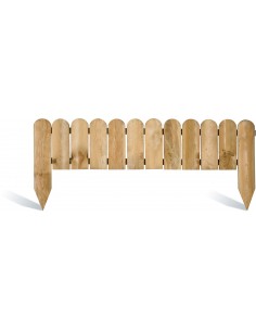 Bordure pleine 110x20/40 cm en bois traité autoclave