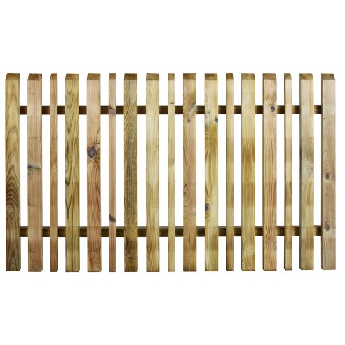 Clôture Oblik lames alternées - Bois traité 90x150 cm