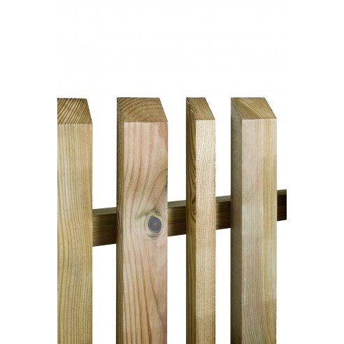 Clôture Glinka  Palissade en bois à lames verticales