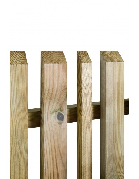 Clôture Oblik lames alternées - Bois traité 90x150 cm