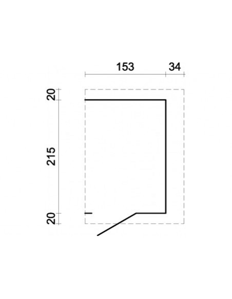 Annexe latérale de stockage 3.1 m² 4 versions au choix