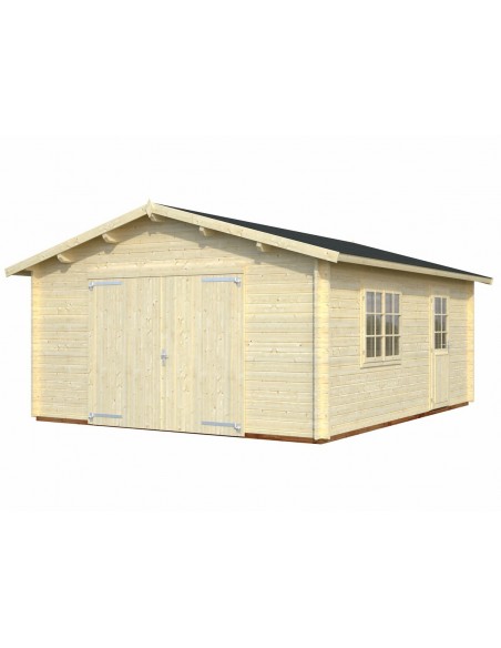 Garage Roger 25 m² au choix en bois massif  44 mm