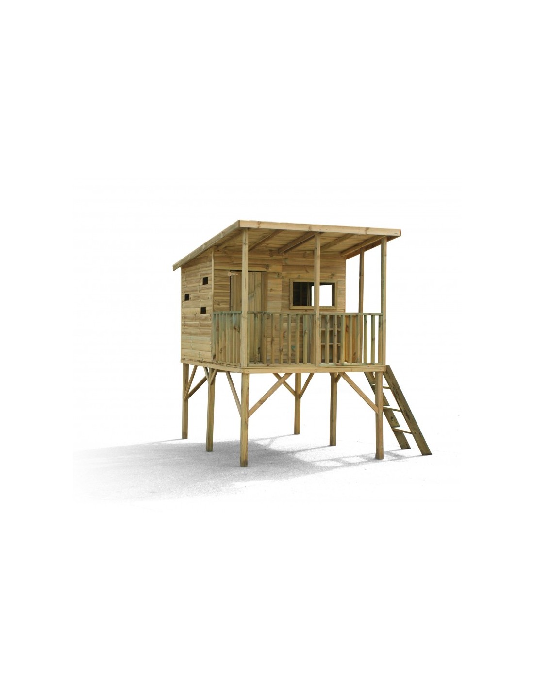 Cabane et maison de jardin pour enfant en bois.