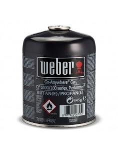 Cartouche de gaz Weber petit format 445 gr pour performer et Q1000