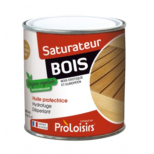 Achat Huile saturateur bois BIO fabrication Française - Proloisirs