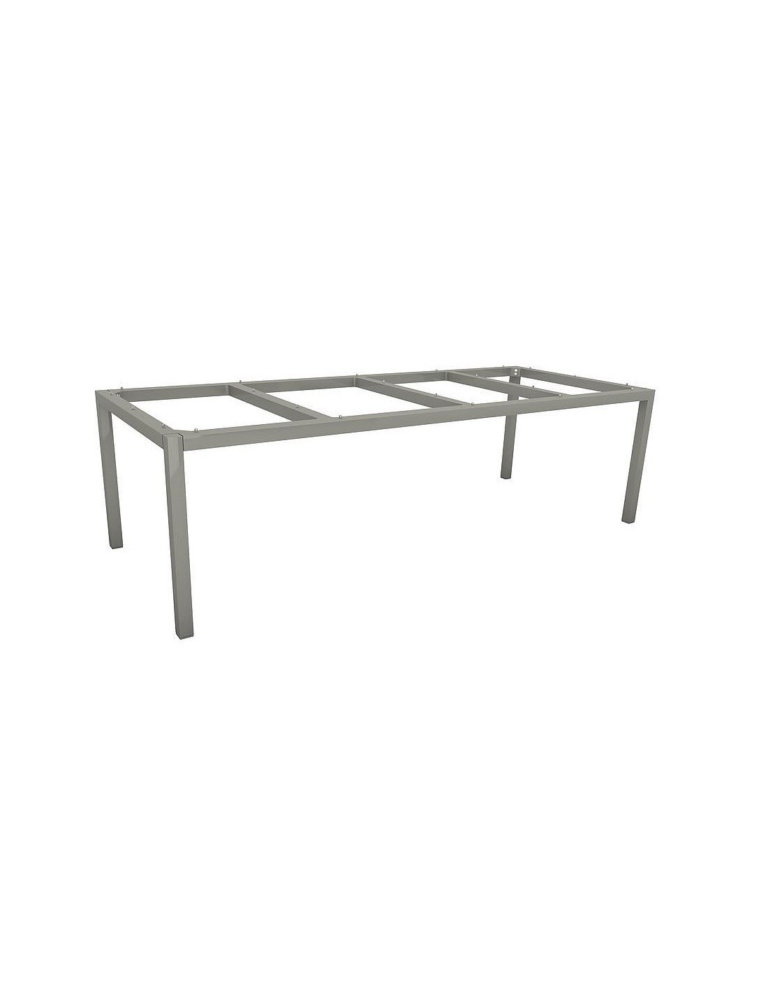 Table de jardin 250 x 100 cm graphite Stern aluminium plateau HPL Table de jardin 250 x 100 cm graphite Stern aluminium plateau HPL