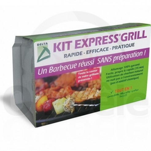 kit express grill - Charbon et allume feu - Delta