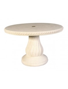 Achat Table ronde 120 cm en pierre reconstituée- Hairie Grandon