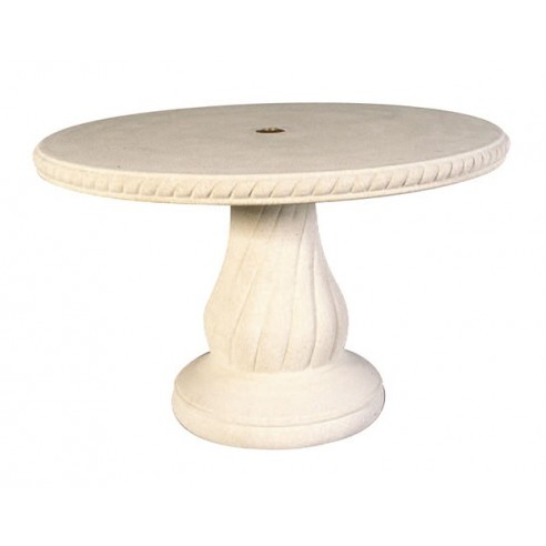 Achat Table ronde 120 cm en pierre reconstituée- Hairie Grandon