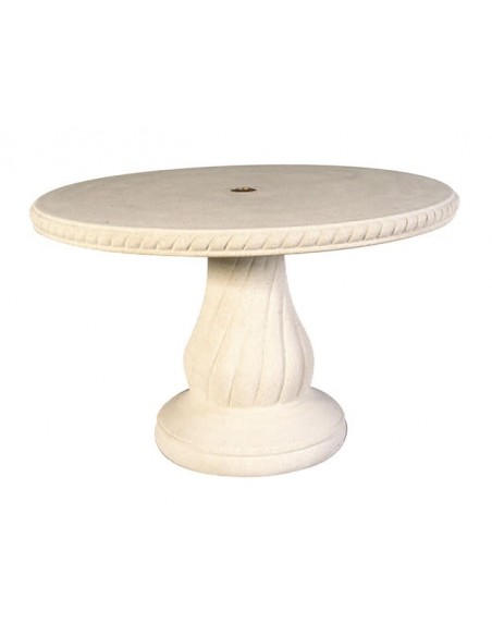 Achat Table ronde 120 cm en pierre reconstituée- Hairie Grandon