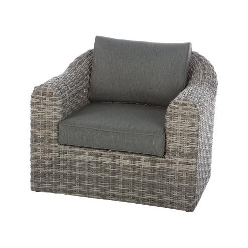 Fauteuil De Jardin Moorea Aluminium Et Resine Hesperide
