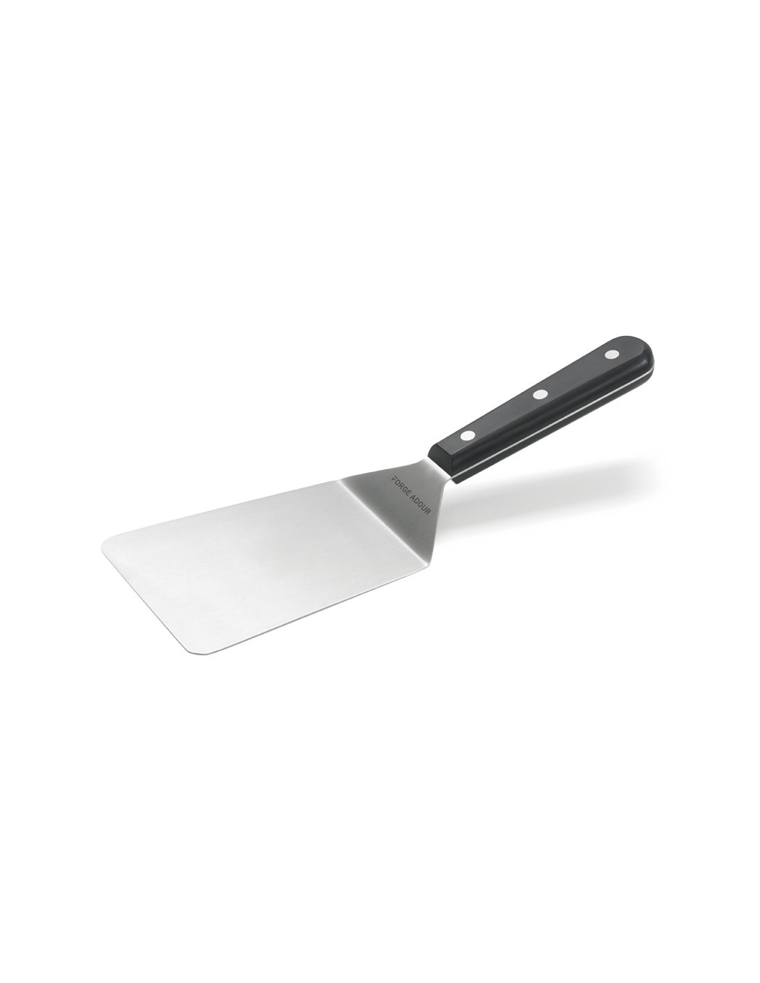 FORGE ADOUR Spatule courte coudée pour plancha en INOX