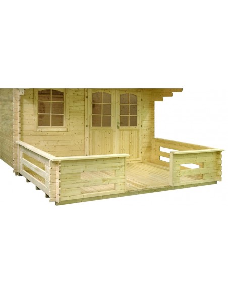 Abri de jardin Sally 16.2 m² avec plancher en bois massif 44 mm