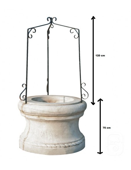 Puits méditerranée Ø 100 cm + support H.195 cm