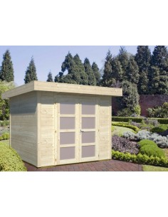 Abri de jardin Lara 6.25 m² en bois massif 28 mm