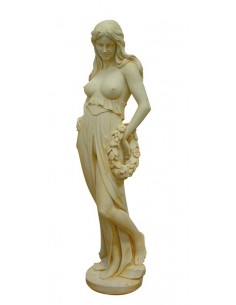 Statue Clara H.150 cm patinée vieillie