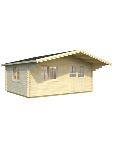 Abri de jardin Sally 19.9 m² avec plancher en bois massif 44 mm