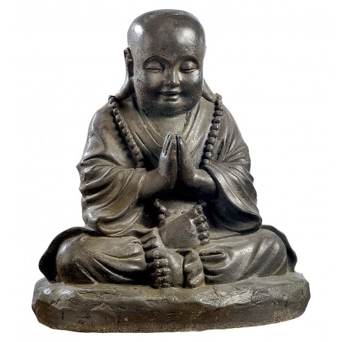 Statue Bouddha Chinois H.41 cm - SERRES-ET-ABRIS.