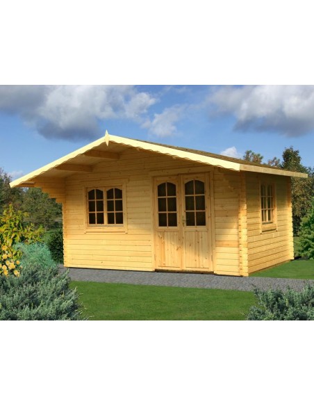 Abri de jardin Sally 19.9 m² avec plancher en bois massif 44 mm