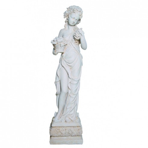Statue Vénus aux raisins H.114 cm patinée vieillie Grandon