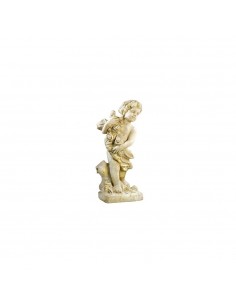 Statue enfant aux roses H.65 cm en pierre reconstituée