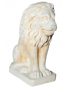 Lion H.48 cm en pierre reconstituée