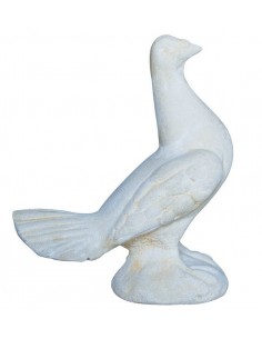 Pigeon paon gauche H.22 cm coloris au choix