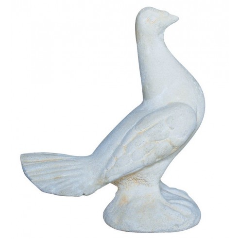 Pigeon paon gauche H.22 cm coloris au choix