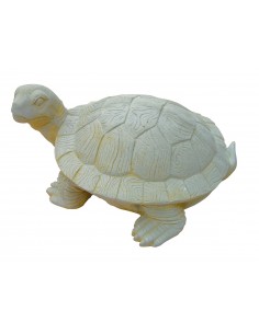 Tortue géante H.34 cm patinée vieillie