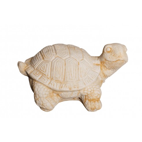 Tortue H.14 cm patinée vieillie