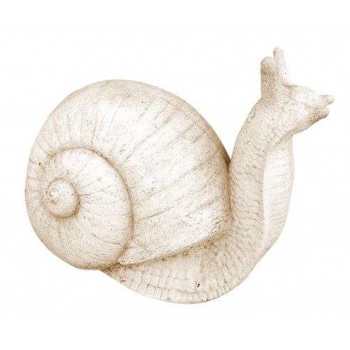 Escargot H.32 cm patiné vieilli