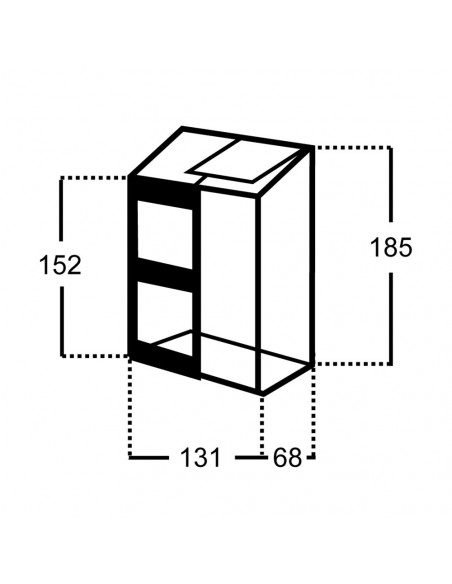 Serre adossée Altan 2 laquée verte en verre 3 mm 0.9 m²