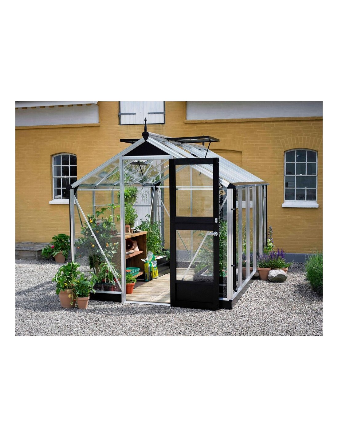 Mini serre de balcon verticale en verre 0,32 m² - Juliana - Jardin
