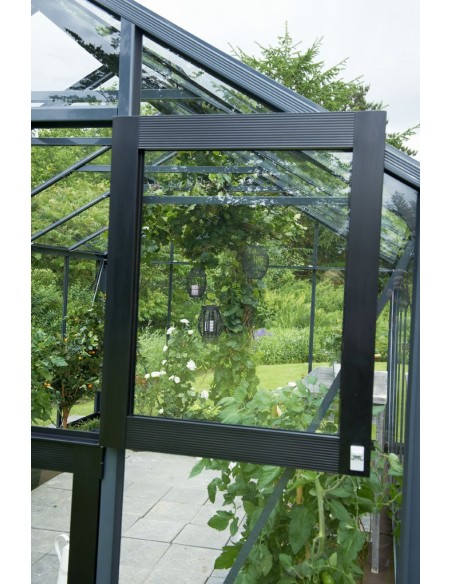 Serre Compact JULIANA+polycarbonate 10mm - Naturel ou anthracite de 5 à 8.2 m²