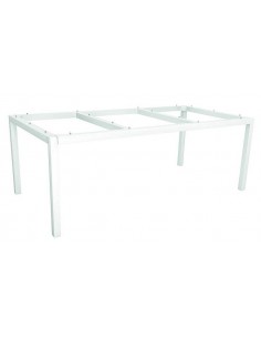 Achat Structure de table 200 x 100 cm Aluminium blanc - Stern