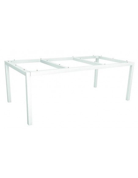 Achat Structure de table 200 x 100 cm Aluminium blanc - Stern