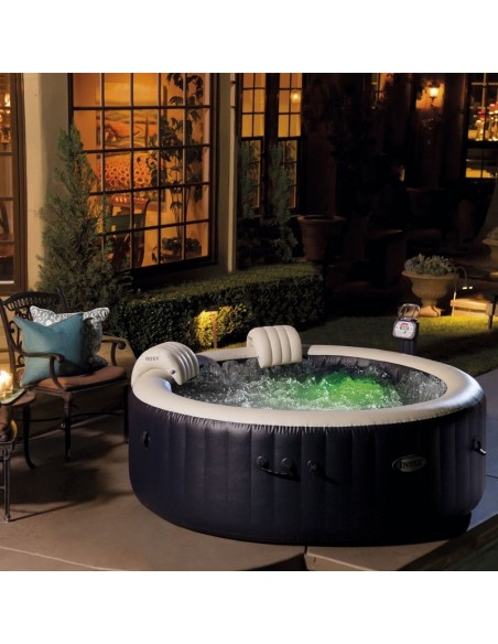 Spa Gonflable Intex Pure Spa Bulles Led 6 Places Blue Navy Spa Gonflable Intex Pure Spa Bulles Led 6 Places Blue Navy