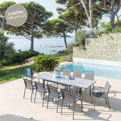 Achat Fauteuil de jardin Essentia Hespéride Graphite galet - Héspéride