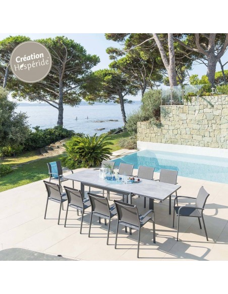 Achat Fauteuil de jardin Essentia Hespéride Graphite galet - Héspéride